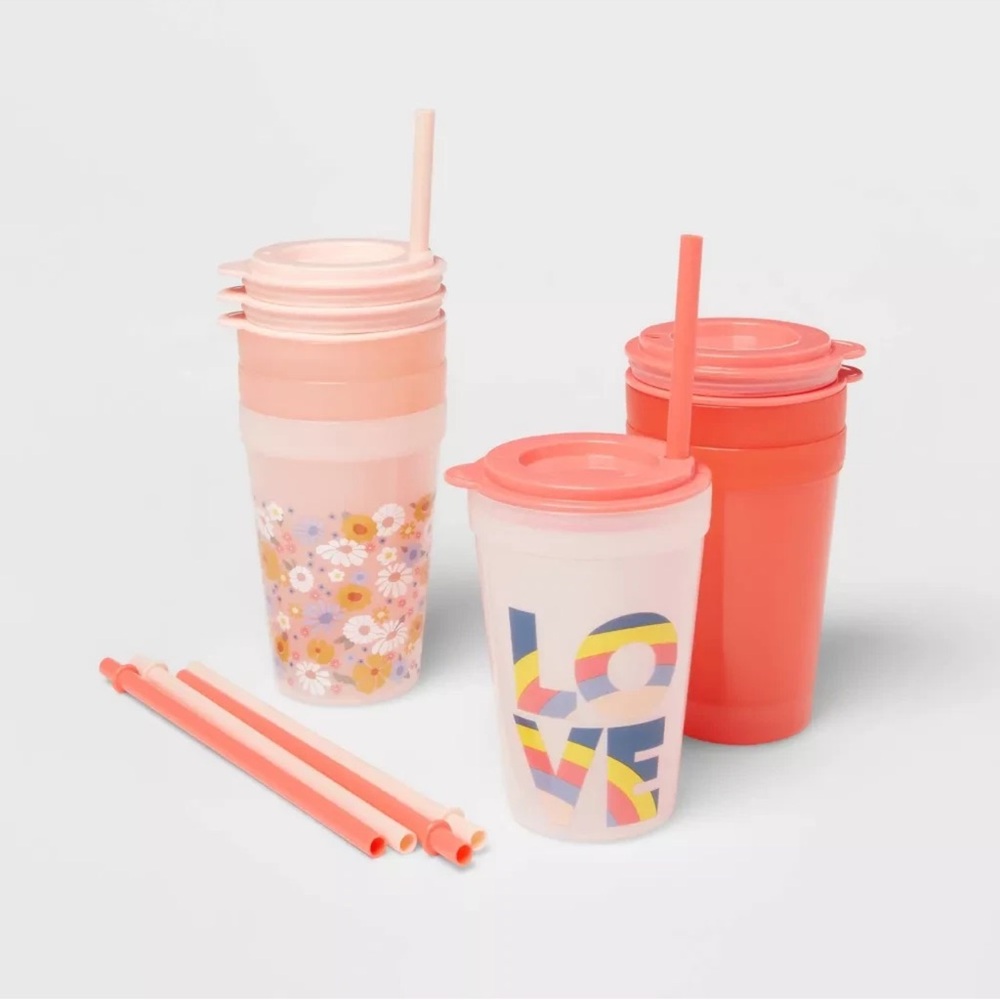 Plastic Kids' Drinkware Cups Tumbler Set - 2 pack